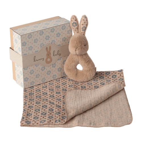 Soft Rabbit Rattle Set for Baby - Maileg - Maileg USA