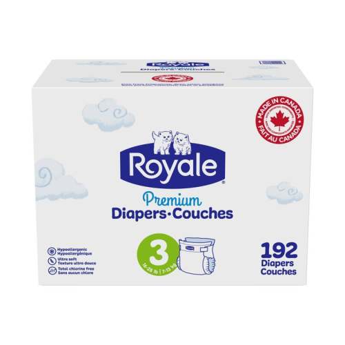Royale Premium Baby Diapers, Sizes 3 - 6 | Costco