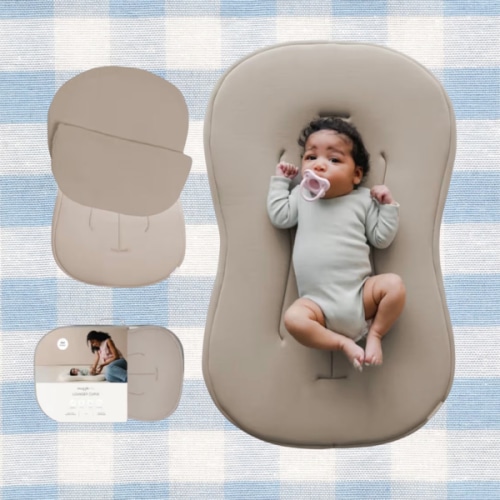 Organic Baby Infant Lounger & Bag - Birch