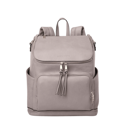 Lullaby Diaper Backpack Grey | Poppy and Peonies – Poppy & Peonies