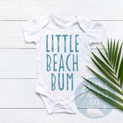 Little Beach Bum Beach Baby Onesie® Beach Onesie® Baby Beach Outfit Beach Baby Shower Gift Beach Pregnancy Announcement First Beach Trip