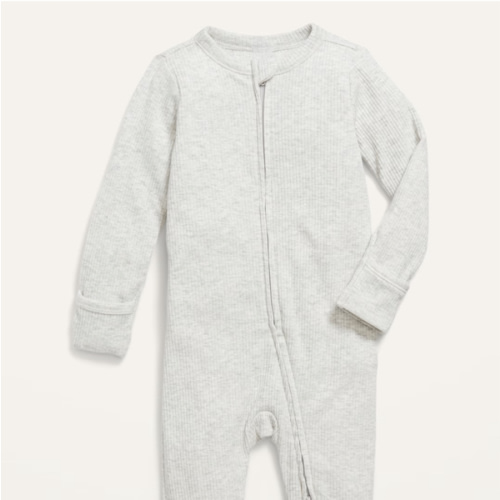 2-Way-Zip Ribbed Footed One-Piece for Baby | Old Navy