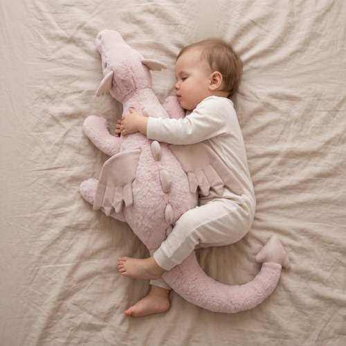 Little Manta Pink Ember Dinosaur Plush Toy