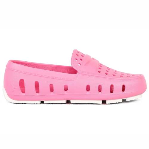 Kids Prodigy Pink Carnation Bright White Loafers – Floafers