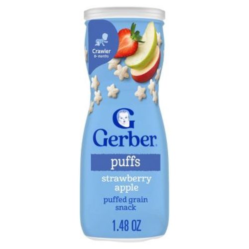 Gerber Strawberry Apple Puffs Baby Snacks