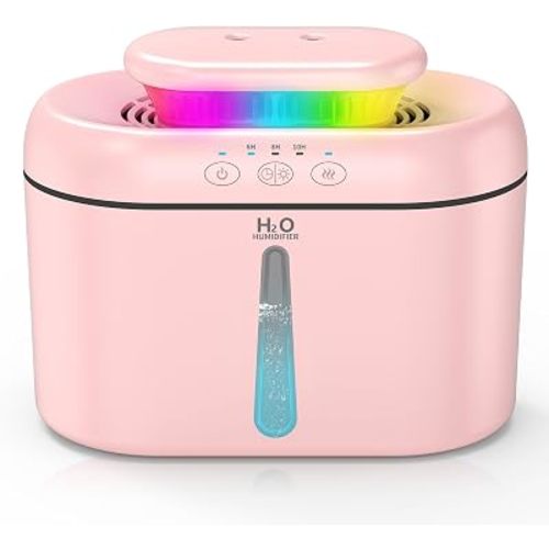 SZO Plant Humidifier Indoor, 2.5L Humidifiers for Bedroom, Soft Pink