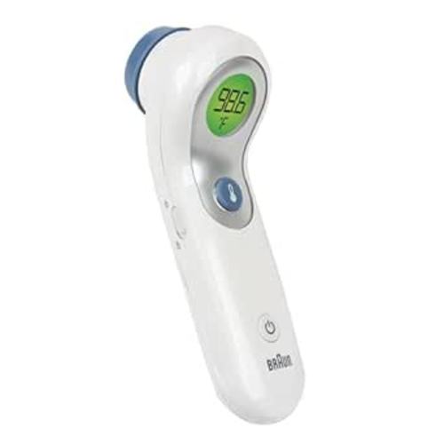 Braun No Touch and Forehead Thermometer - Touchless Thermometer for Adults, Babies, Toddlers and Kids, Color-Coded Fever Guidance, Fast, Reliable, and Accurate Results