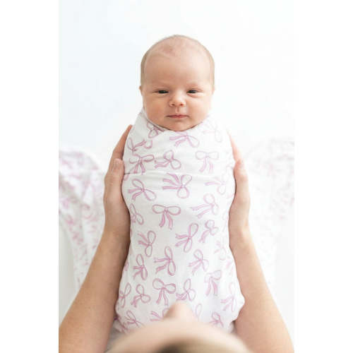 Blushing Bows Oversized Swaddle Blanket