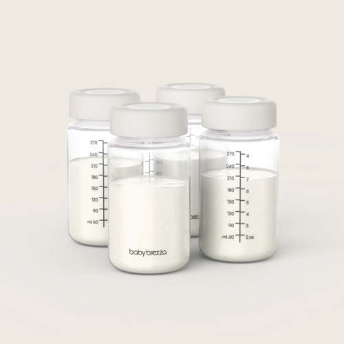 Breastmilk Cooler Replacement Bottles Plastic 4-pk