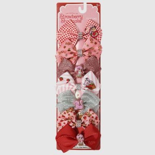 Girls' Strawberry Shortcake 7pk Bow Set - Pink