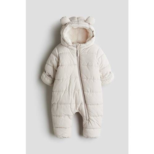 White Pile-Lined Snowsuit for kids | H&M US