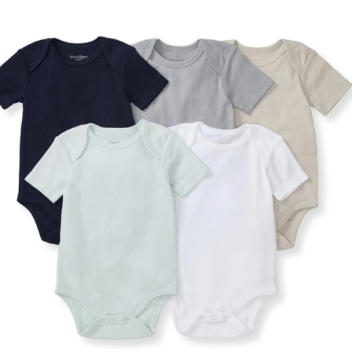 Burt's Bees Baby Bodysuits, Short Sleeve and Long Sleeve One-Pieces, 100% Organic Cotton