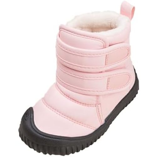 Girls Boys Warm F𝘂r Lined Winter Snow Boots Water𝗽roof Outdoor Ankle Booties Comfortable Toddler Boots Girls Size 4