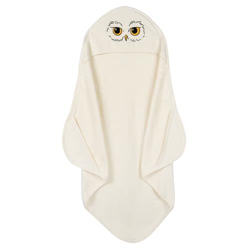 Harry Potter Hedwig Newborn Baby Boys Hooded Towel White One Size
