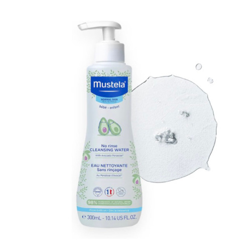 Mustela No-Rinse Micellar Cleansing Water for Babies - Made with Natural Avocado Perseose & Aloe Vera - Safely Cleans Baby's Face, Hands & Diaper Area - 1 or 2-Pack - Various Sizes
