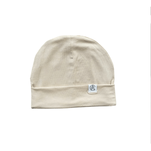 Satin Lined Jersey Beanie-Beige – Aarin & Co.
