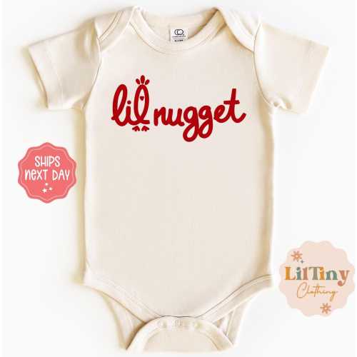 Lil Nugget Baby Onesie®: Organic Cotton Unisex Bodysuit