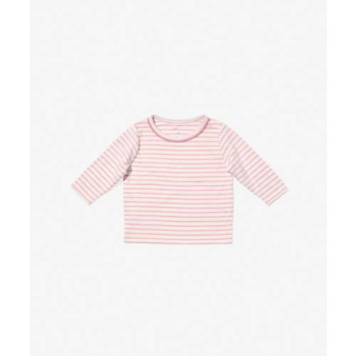 Edward Baby T-Shirt (Dusty Rose Mini Stripe)