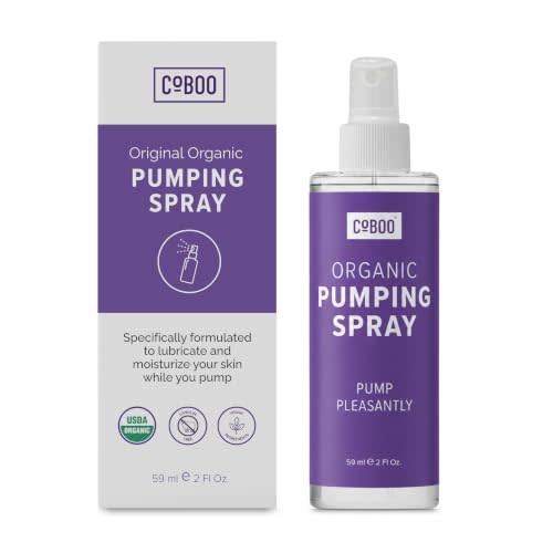 CoBoo Original Organic Pumping Spray, Lanolin-Free Flange Lubricant, 2 oz | Original Breast Pump Spray, Vegan & Plant-Based Pumping Essentials for Sore Nipples, Reduces Friction & Chafing, Made in USA