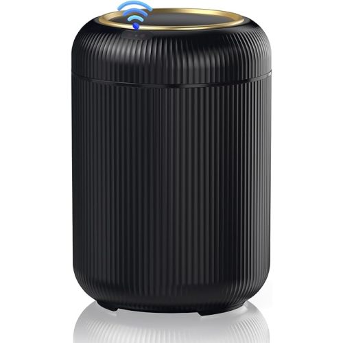 Procade Bathroom Trash Can Automatic Touchless,Motion Sensor Trash Bin,3 Gallon /11 L Smart Office Garbage can with Lid,Small Black Garbage Bin Wastebasket for Bedroom,Toilet, rv, Kitchen,Living Room