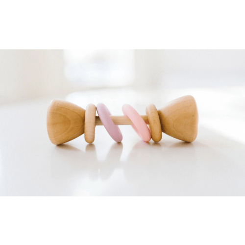 Classic Baby Rattle - Pink/Lavender
