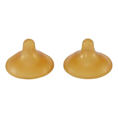 HEVEA Breastfeeding Nipple Shield Two-Pack - Made of 100% Natural Rubber, 24 mm Super Soft and Comfortable Nipple Shields for Breastfeeding Newborn