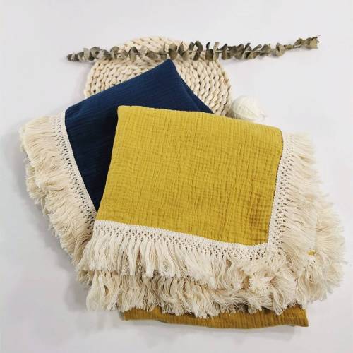 baby blanket, boho fringe baby blanket, ships fast, swaddle blanket, fringe swaddle, Baby Muslin, Newborn Receiving Blanket, Nursing Coverup