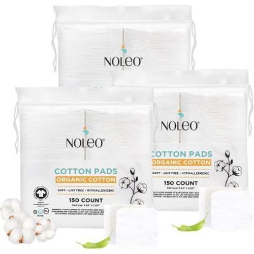NOLEO Organic Cotton Pads - Large - 450 ct