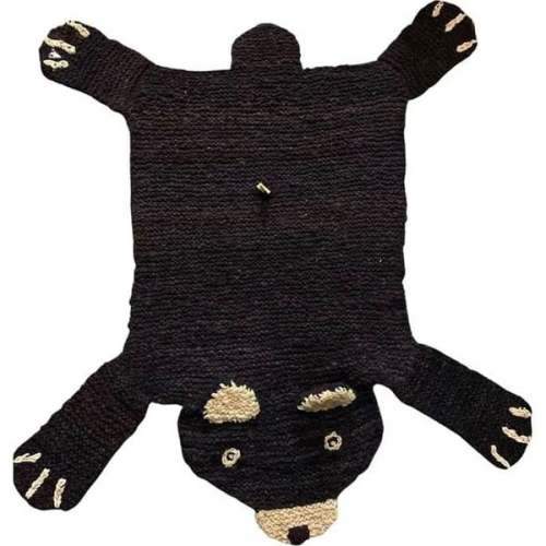 Organic Wool Play Mat + Nursery Rug, Brown Bear - Finn + Emma | Maisonette