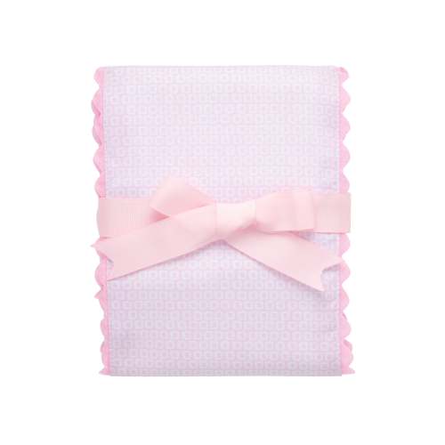 Lullaby Fancy Fabric Burp, Pink