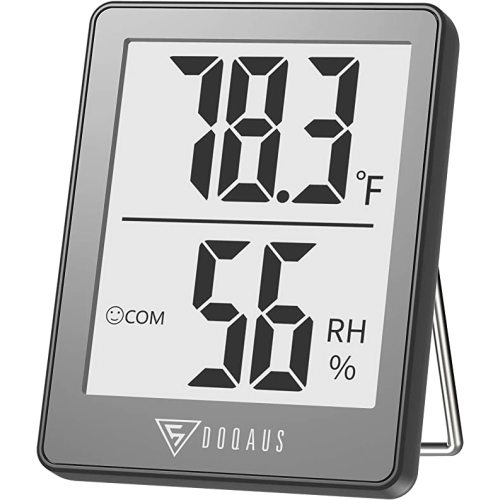 DOQAUS Digital Hygrometer Indoor Thermometer Humidity Gauge Room Thermometer with 5s Fast Refresh, Accurate Temperature Humidity Meter for Home, Office, Babyroom, Greenhouse (White)