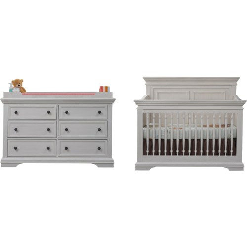 Hwei Crib, Double Dresser & Topper