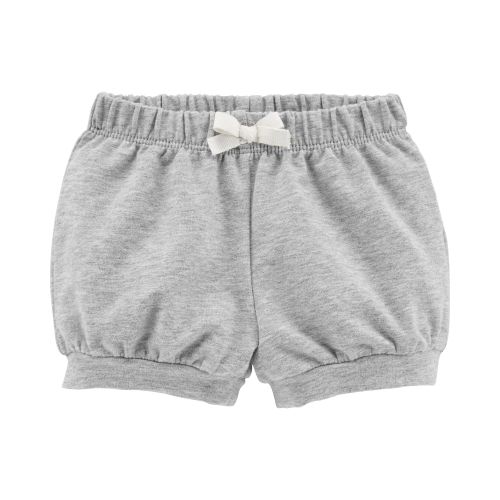 Pull-On French Terry Bubble Shorts - NB - Heather