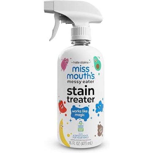 Amazon.com: Miss Mouth's Messy Eater Stain Treater, Laundry Stain Remover, 4 Oz, 2 Pack | Newborn & Baby Essentials; Cleans Off Food, Grease, Coffee; Use on Laundry, Underwear, Fabric : Health & Household