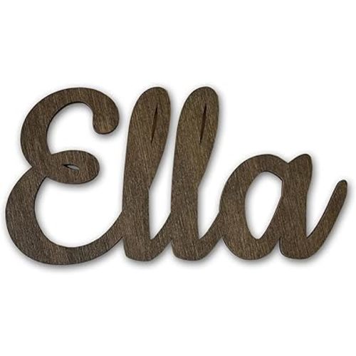 Name Sign for Nursery Wooden Name Plaque Baby Girl Wall Decor Boys Room Nameplate Birthday Laser Cut Letters Sign Grib Newborn Gift