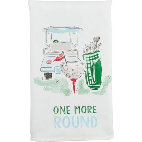 Mud Pie One More Round Pro Shop Towel; 26" x 16 1/2"