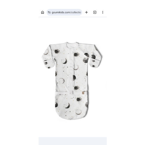 Goumikids Organic Baby Sleeper Gown - Many Moons – goumikids