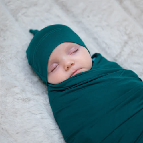 Baby Swaddle Set: Deep Teal – Lila
