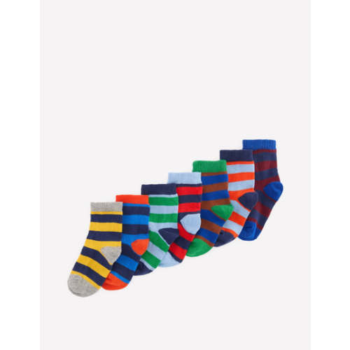 7-Pack Baby Socks-Multi Stripe - 3-6 months