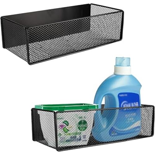 2 Pack Magnetic Shelf Bottle Storage