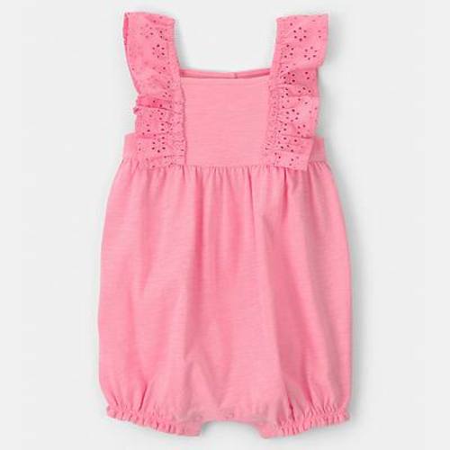Baby Girl Carter's Eyelet Ruffle Sleeveless Romper