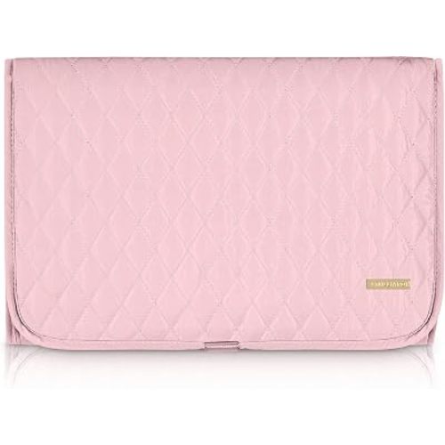 Portable Diaper Changing Pad Stylish & Chic by AMILLIARDI for Travel w/Baby, Infant & Newborn, Changing Mat Portable (Blush/Light Pink)