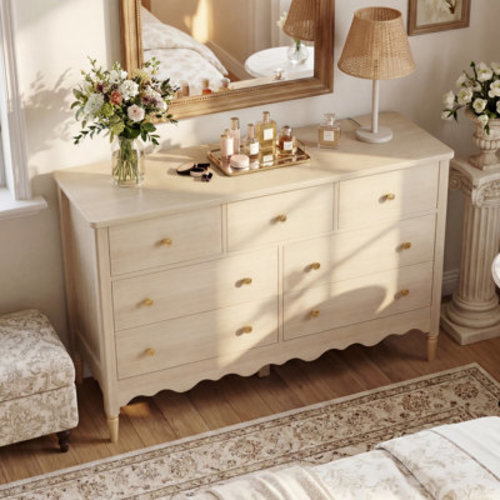 Wrought Studio™ Abson 43.3" Dresser with Wood Drawers & Reviews | Wayfair