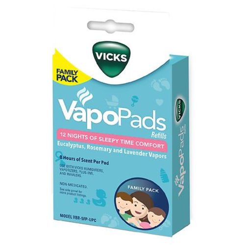 Vicks Vapor Pads Family Pack Eucalyptus, Rosemary and Lavender