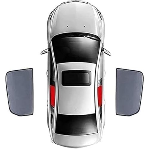 Car Window Shades for Lexus RX350/RX450h/RX270 2009-2015, Foldable Magnetic Side Window Shade Stretchable Breathable Sunshade Screens Car Accessories,Back 2pcs