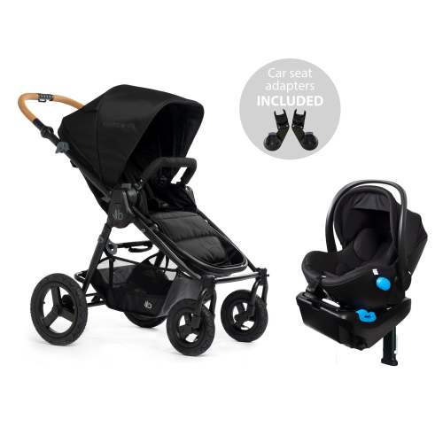 Bumbleride Era Black + Clek Liing Railroad Ziip Travel System