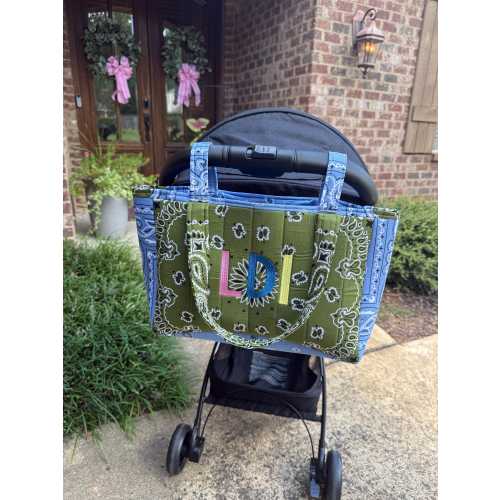 STROLLER Bandana Tote - handmade