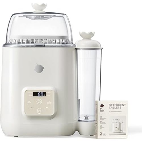 Babycare Clarvion Baby Bottle Washer, Sterilizer & Dryer with 72-Hour Hygienic Storage – Deep Clean >99.99% Germs | BPA-Free | Up to 4 Bottles & Pump Parts