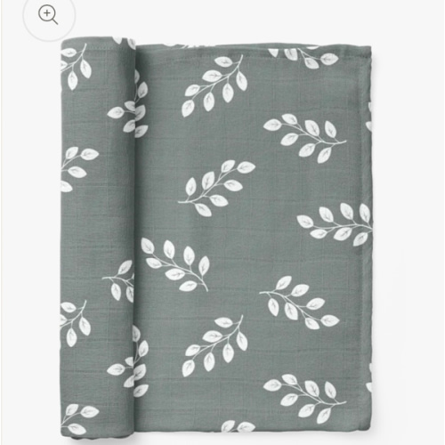 Swaddle Leaves Stormy Blue – Mini Wander
