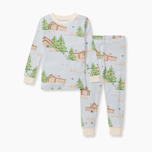 Burt's Bees Baby Toddler Winter Cabin Matching Family Pajama Set - 5 Toddler